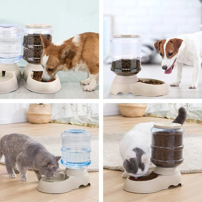 3.75L Automatic Pets Feeder Food Water Dispenser Detachable Cats Dogs Puppy Feeding Machine ,Pets Feeder, Pets Food Dispenser